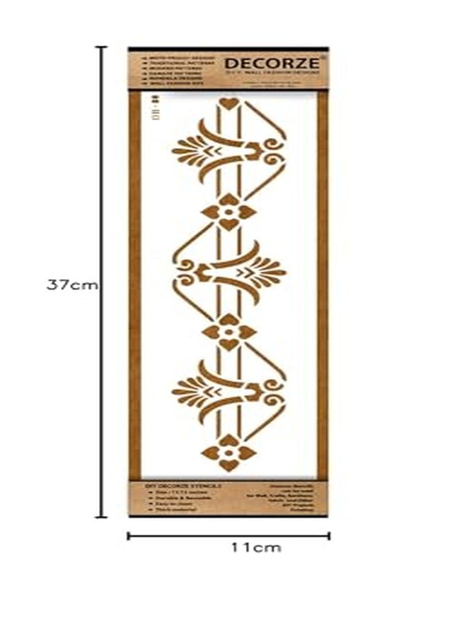 DECORZE Wall Stencils for Home | Living Room | Bedroom | Border Painting | Pattern Stencil | D Border Stencils (DB-80) - Image 5